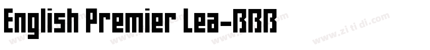 English Premier Lea字体转换